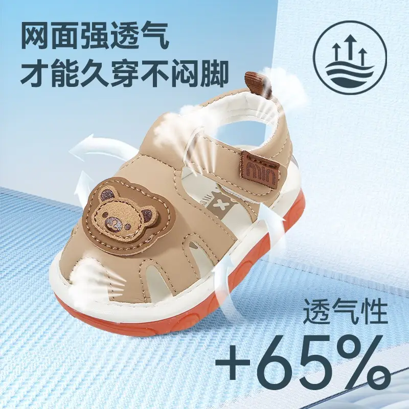 Summer Baby Sandals Breathable Baby Toddler Shoes Men's Soft Bottom Baby Shoes Children's 0-1-Year-Old Call Shoes Non-Slip - Image 4