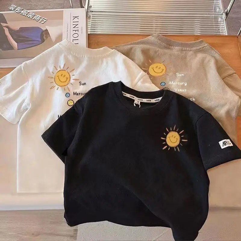 100% Cotton Boys T-Shirt Sun Planet Design — feature 10