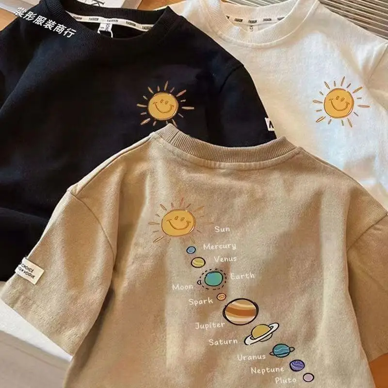100% Cotton Boys T-Shirt Sun Planet Design — feature 11