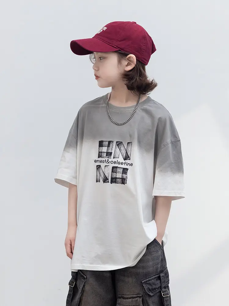 Boys T-Shirt Grey Printed Summer 2026 - Image 5