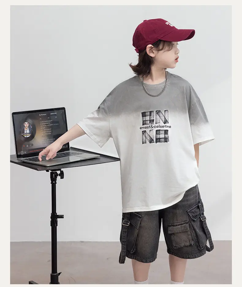 Boys T-Shirt Grey Printed Summer 2026 — feature 7