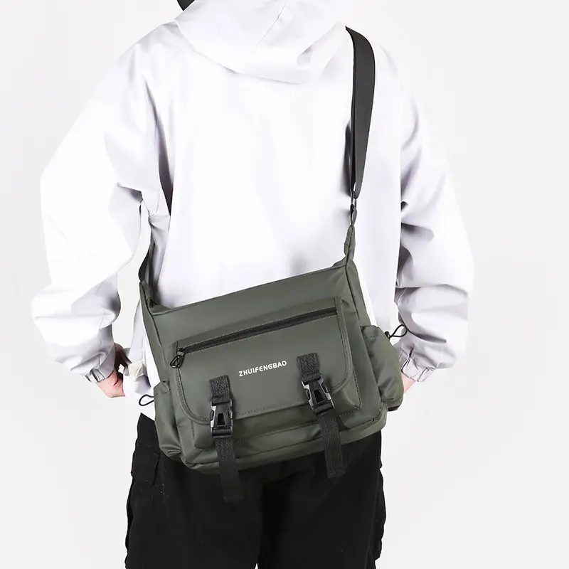 Waterproof Korean Style Men's Shoulder Bag - Image 8