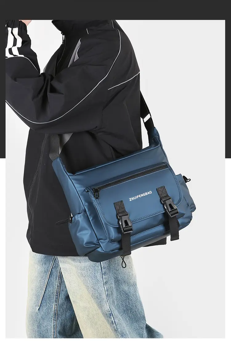 Waterproof Korean Style Men's Shoulder Bag — feature 12