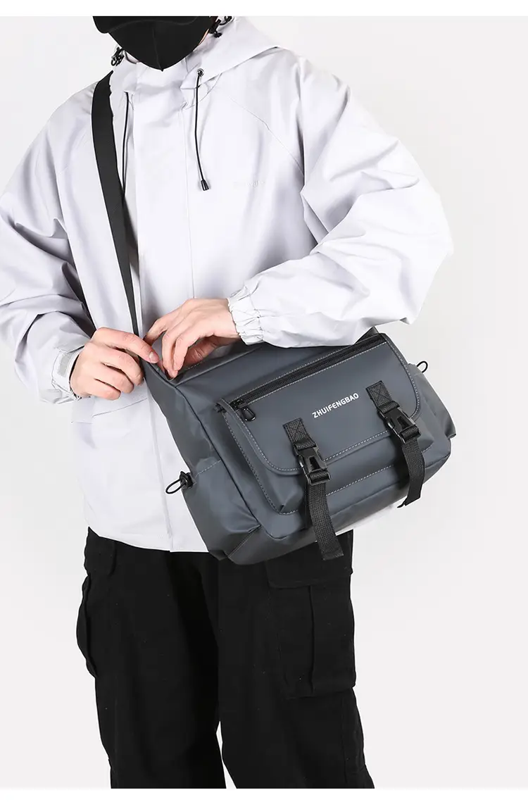 Waterproof Korean Style Men's Shoulder Bag — feature 15