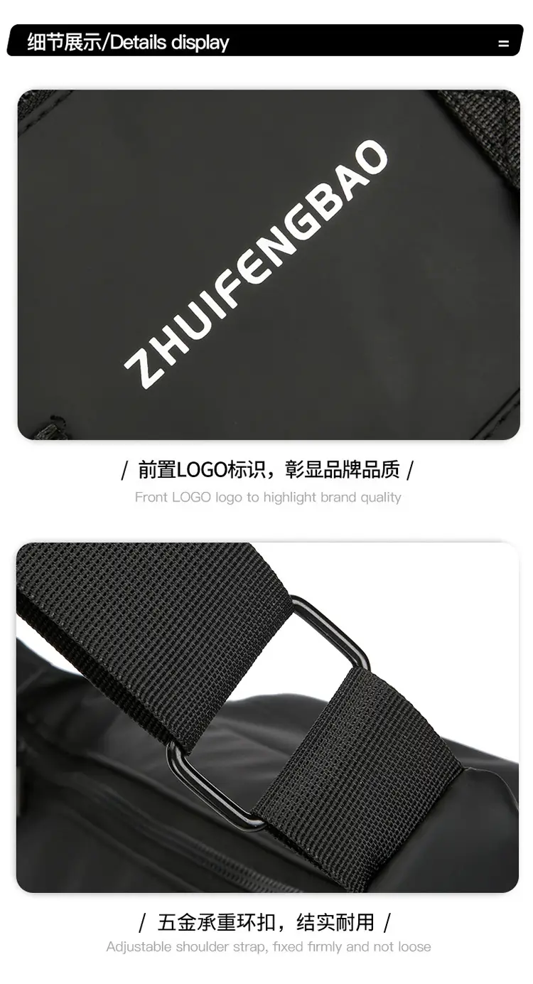 Waterproof Korean Style Men's Shoulder Bag — feature 24