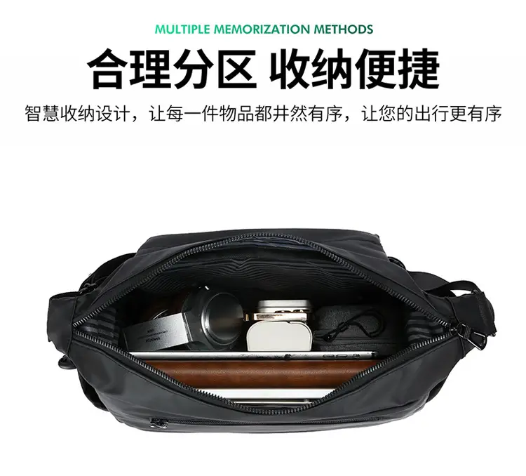 Waterproof Korean Style Men's Shoulder Bag — feature 5
