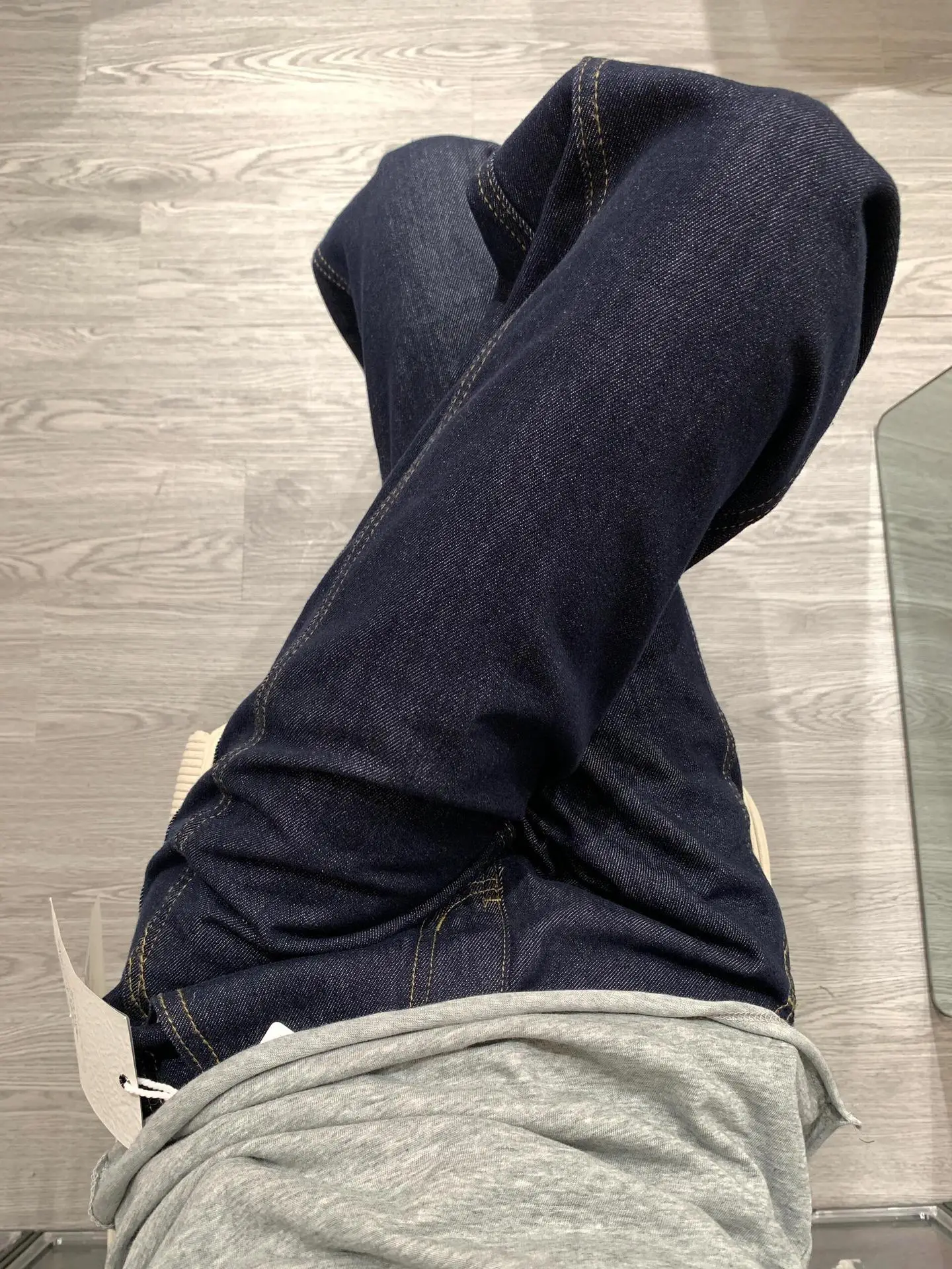 Dark Blue Wide Leg Jeans Women Spring Slim Fit — feature 4