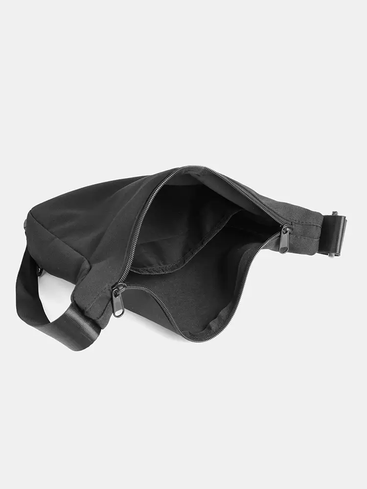 Black Crossbody Bag for Men Unisex Shoulder Bag - Image 8