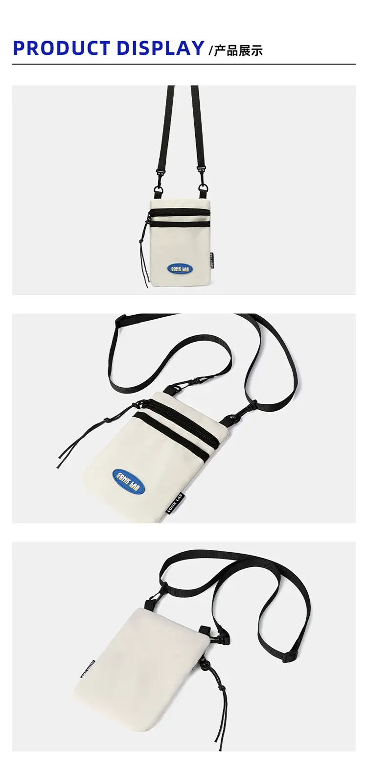Orange Satchel Phone Bag with Adjustable Strap — feature 11