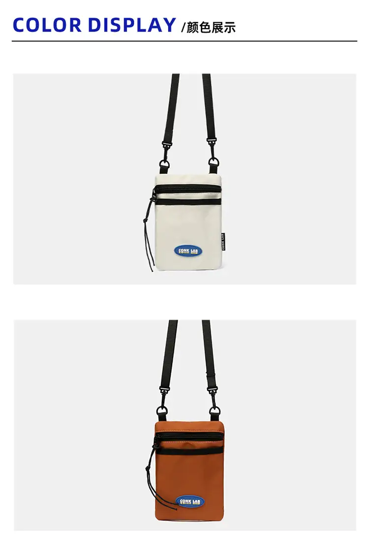 Orange Satchel Phone Bag with Adjustable Strap — feature 12