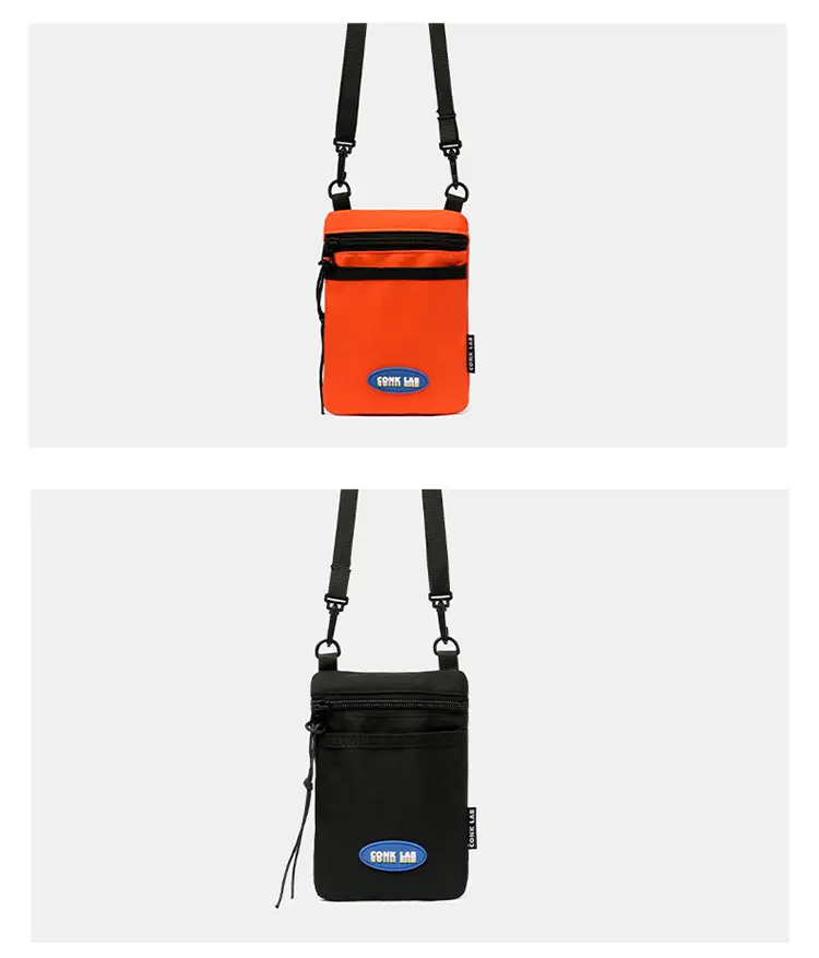 Orange Satchel Phone Bag with Adjustable Strap — feature 14