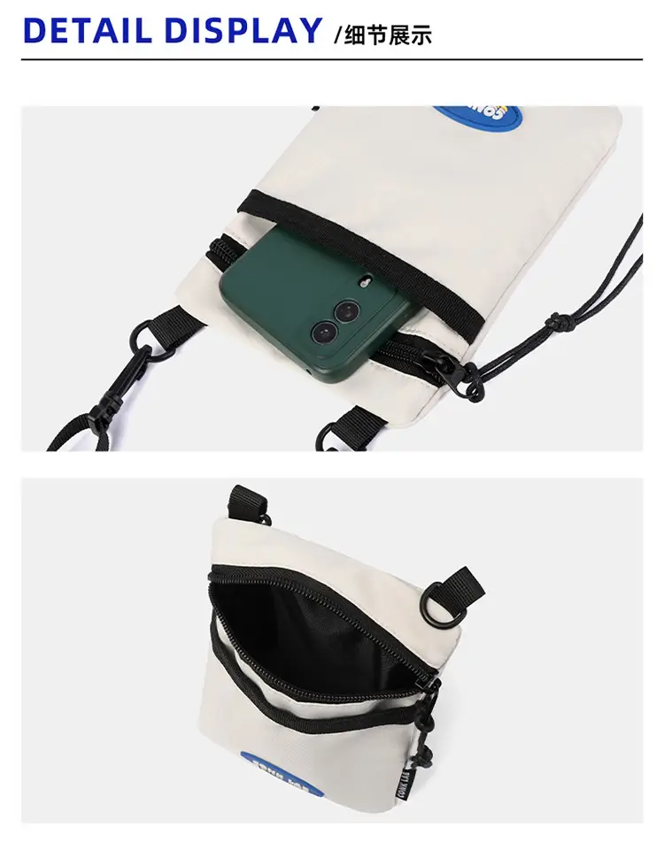 Orange Satchel Phone Bag with Adjustable Strap — feature 16