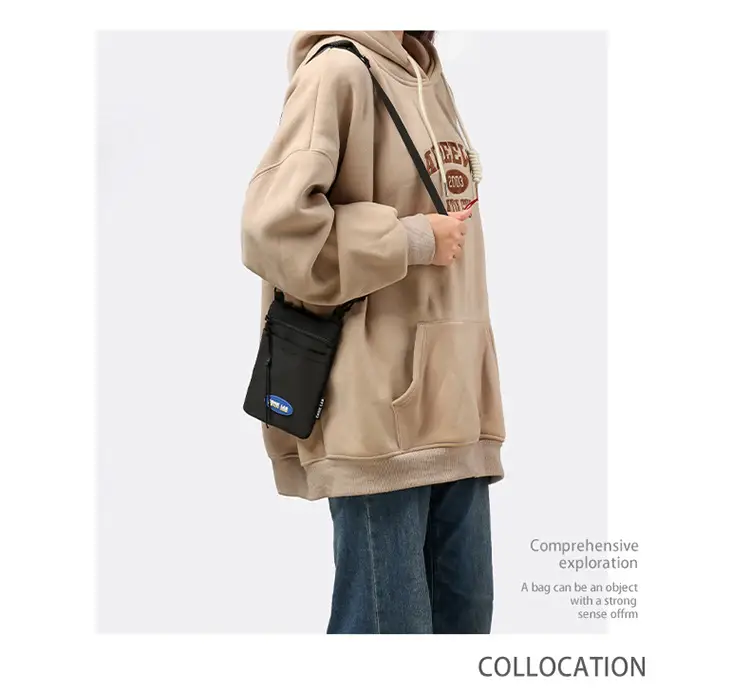 Orange Satchel Phone Bag with Adjustable Strap — feature 2
