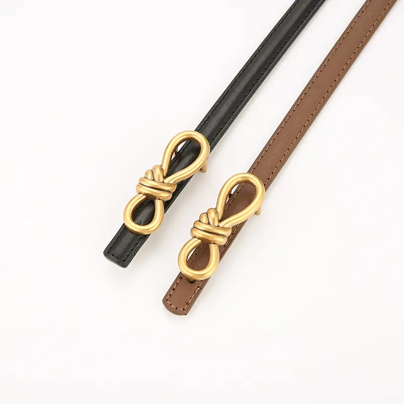 2025 Bow Genuine Leather Belt Women's Small