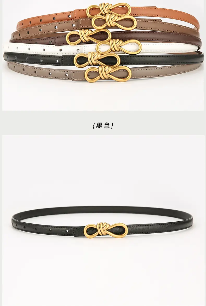 2025 Bow Genuine Leather Belt Women's Small — feature 8
