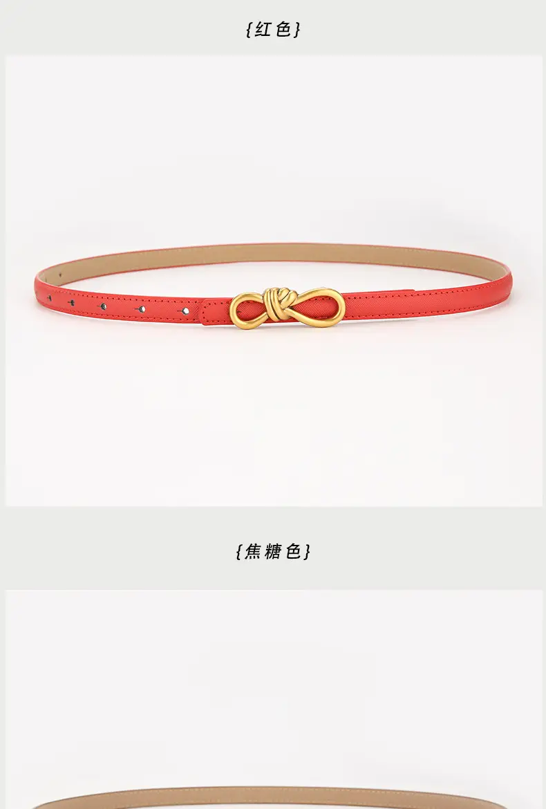2025 Bow Genuine Leather Belt Women's Small — feature 9