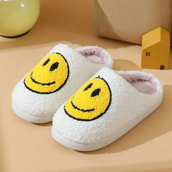 2025 Cross-Border Children's Cotton Slippers with Heart Design for Girls, Thick Cartoon Home Plush Heart Cotton Slippers Temu