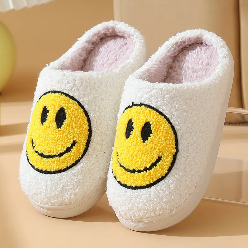2025 Cross-Border Children's Cotton Slippers with Heart Design for Girls, Thick Cartoon Home Plush Heart Cotton Slippers Temu
