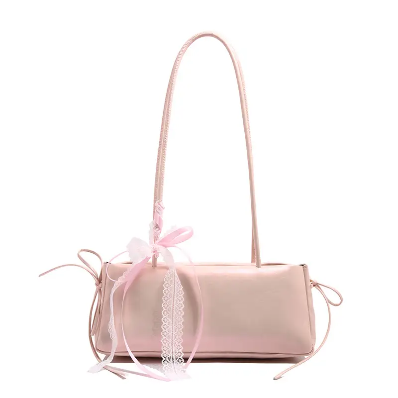 White Bow Shoulder Bag for Women 2025