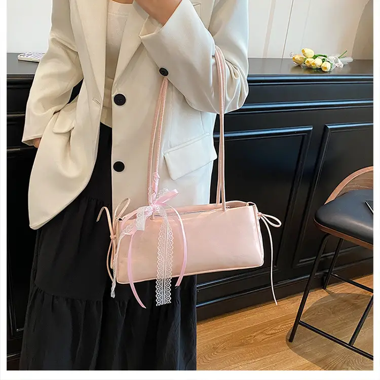 White Bow Shoulder Bag for Women 2025 — feature 11