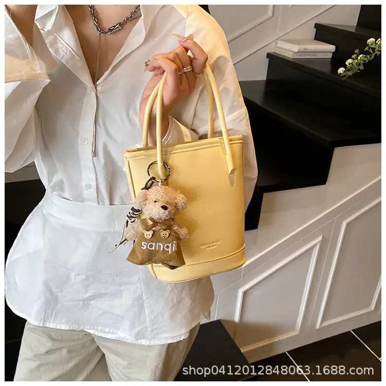 Beige Soft Leather One-Shoulder Crossbody Bag for Women — feature 19