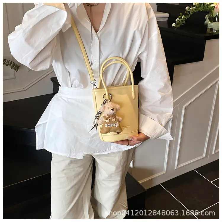 Beige Soft Leather One-Shoulder Crossbody Bag for Women — feature 20