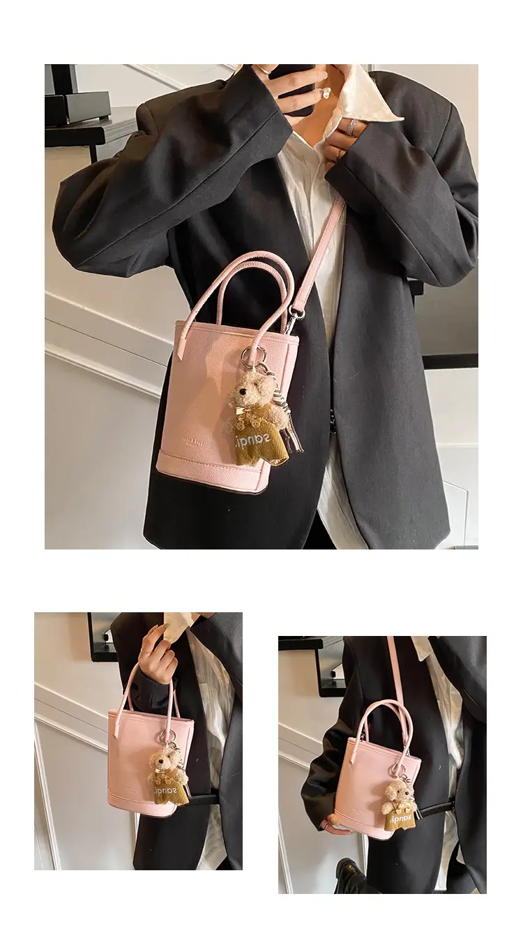Beige Soft Leather One-Shoulder Crossbody Bag for Women — feature 5