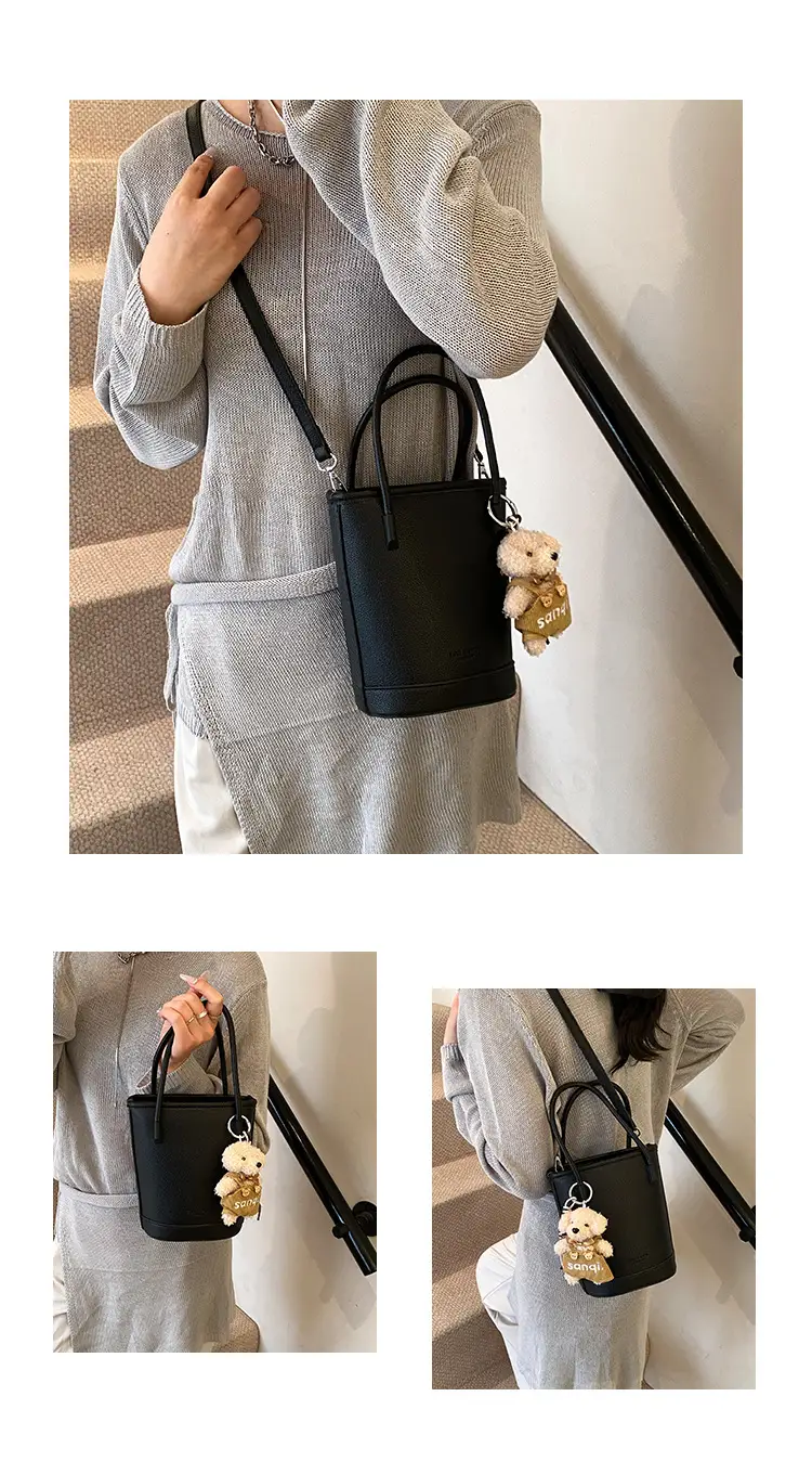Beige Soft Leather One-Shoulder Crossbody Bag for Women — feature 6