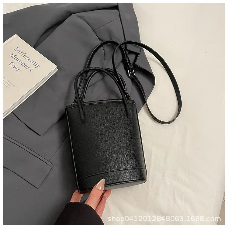 Beige Soft Leather One-Shoulder Crossbody Bag for Women
