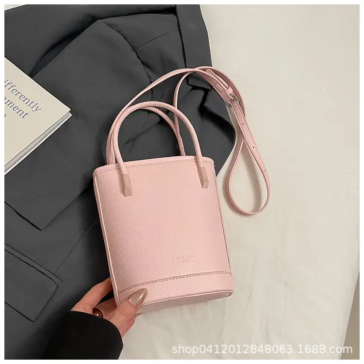 Beige Soft Leather One-Shoulder Crossbody Bag for Women