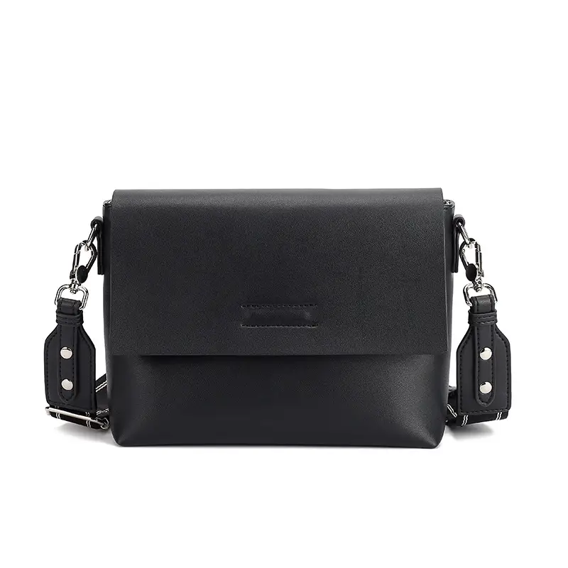 Black Leather Crossbody Bag for Women 2025 New Style - Image 7
