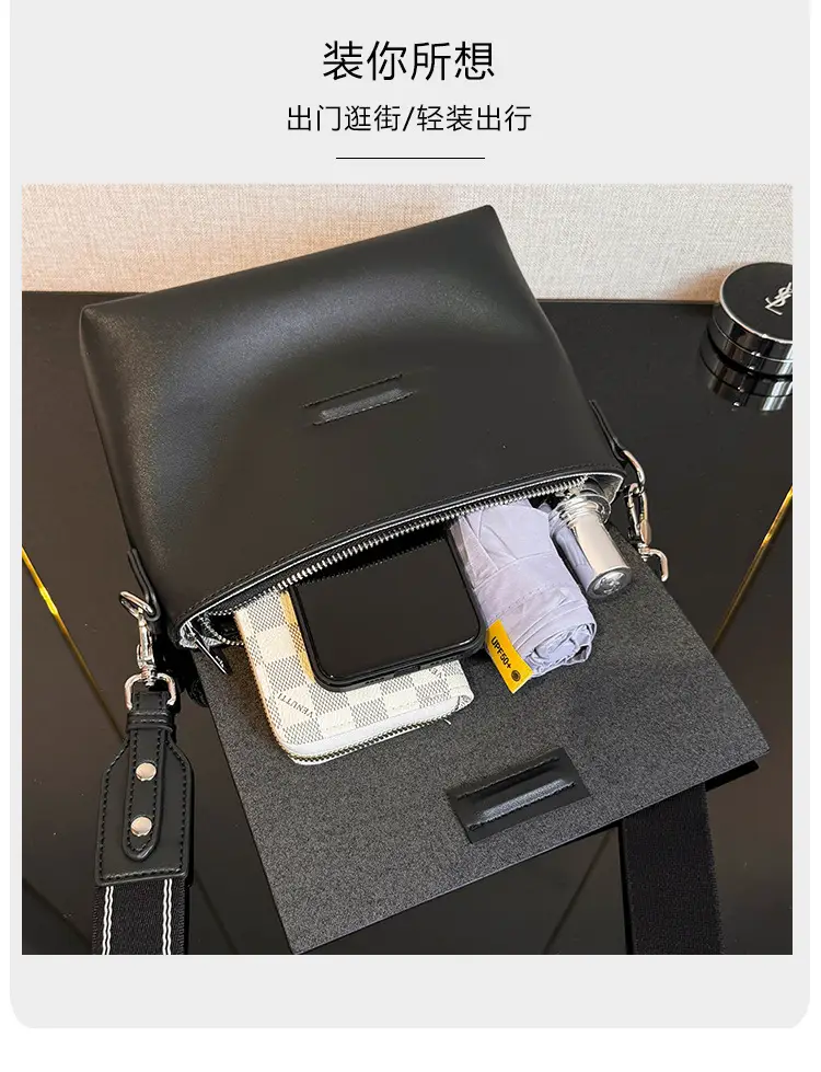 Black Leather Crossbody Bag for Women 2025 New Style — feature 17