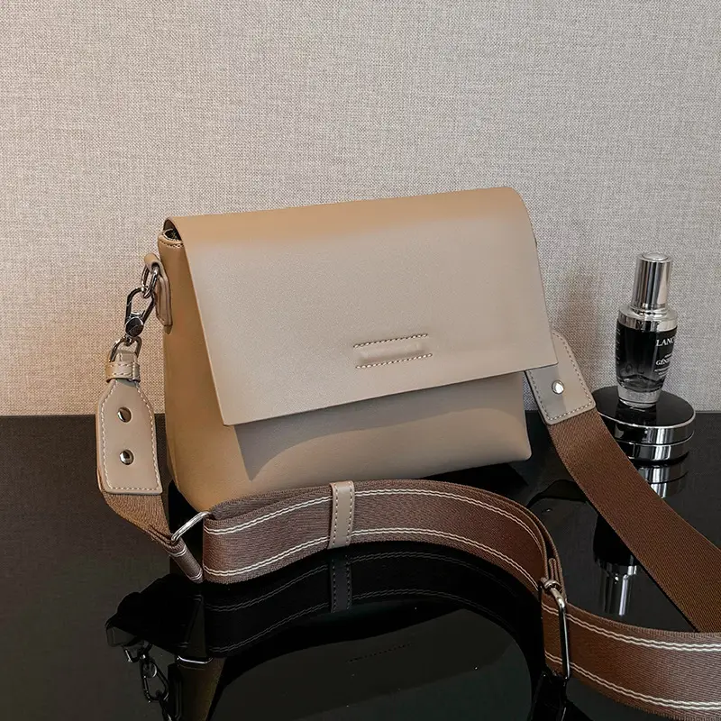 Black Leather Crossbody Bag for Women 2025 New Style - Image 2
