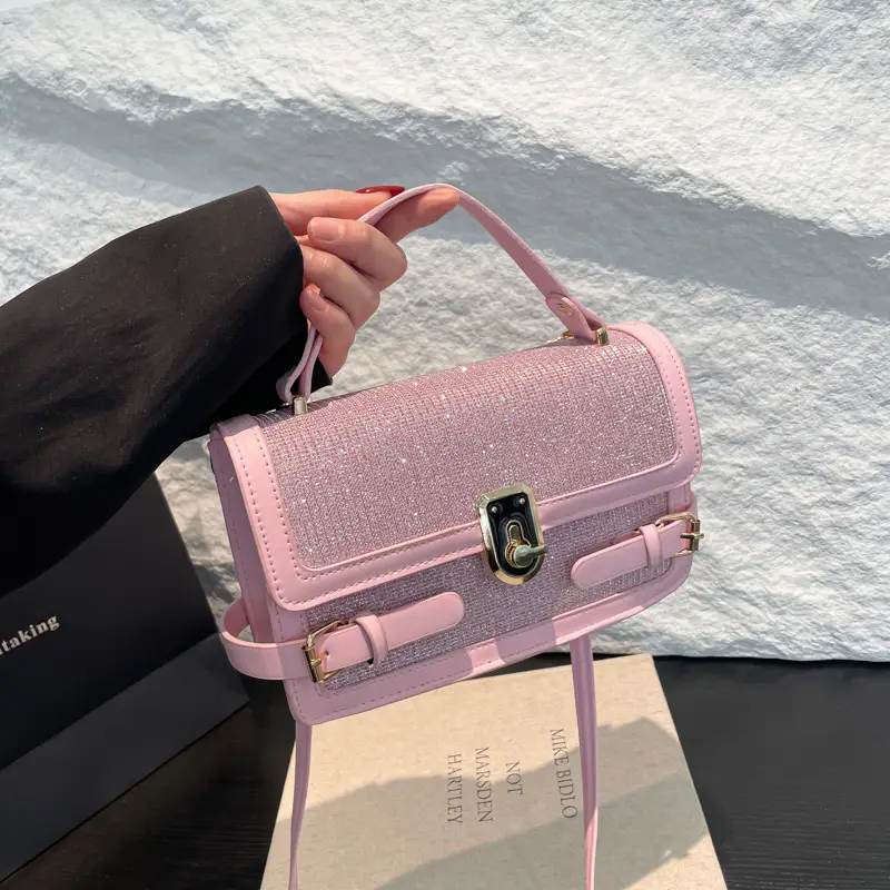 Black Glitter Crossbody Bag for Women 2025 - Image 7