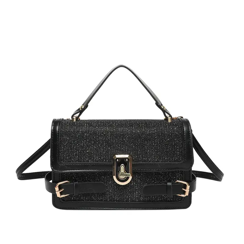 Black Glitter Crossbody Bag for Women 2025 - Image 9