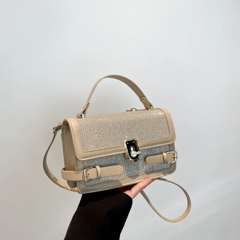 Black Glitter Crossbody Bag for Women 2025 - Image 2