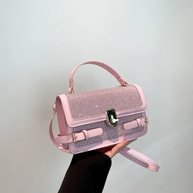 Black Glitter Crossbody Bag for Women 2025 - Image 4