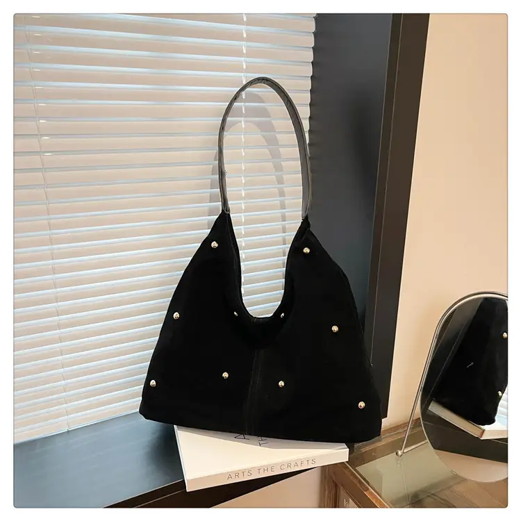2025 Women's Beige Pearl Embellished Shoulder Bag — feature 27
