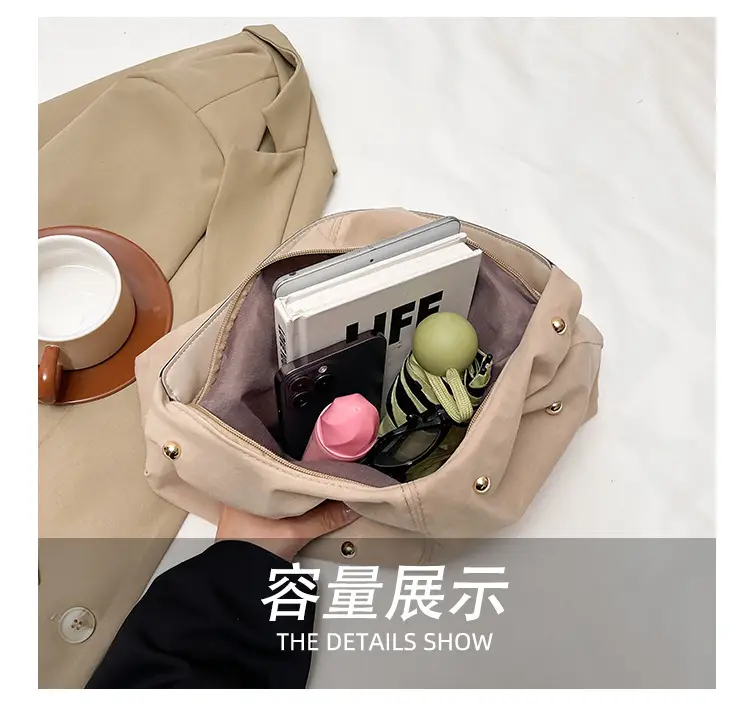2025 Women's Beige Pearl Embellished Shoulder Bag — feature 7