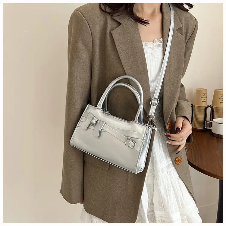 Women's Black Textured Shoulder Crossbody Bag — feature 16