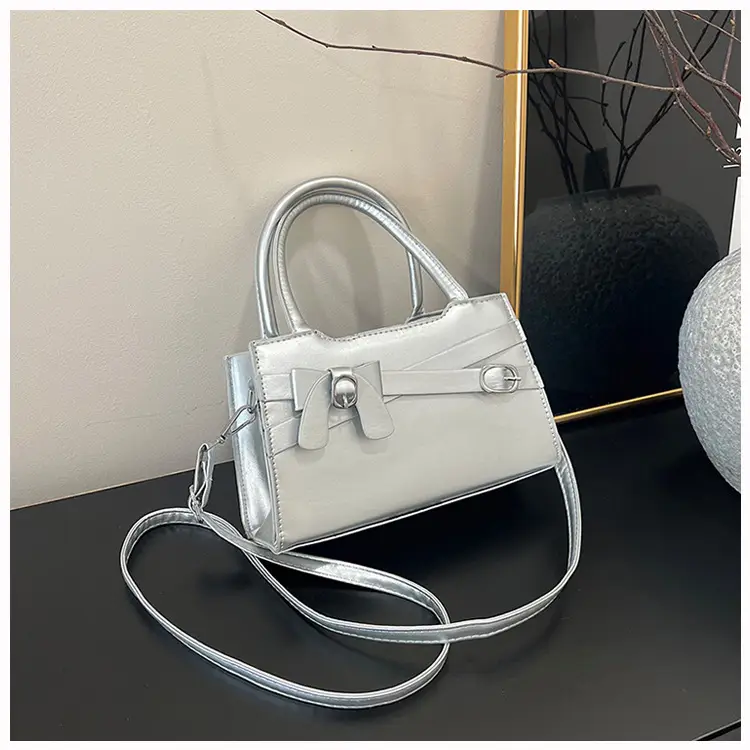 Women's Black Textured Shoulder Crossbody Bag — feature 19