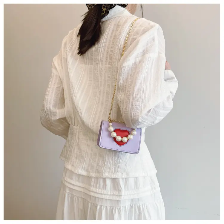 Korean Style Love Heart Crossbody Bag for Girls Girls — feature 11