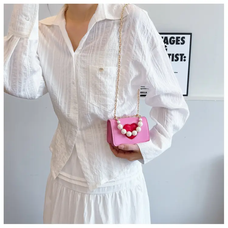 Korean Style Love Heart Crossbody Bag for Girls Girls — feature 13