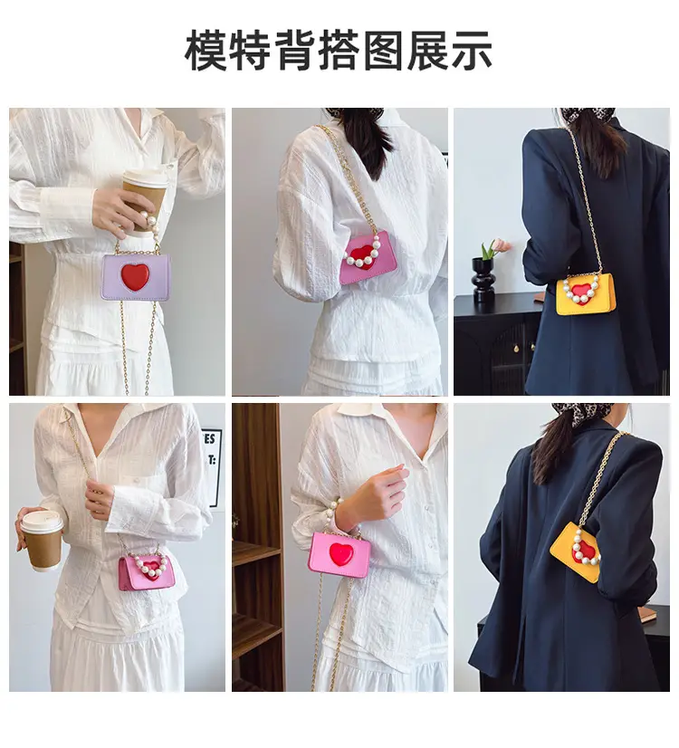 Korean Style Love Heart Crossbody Bag for Girls Girls — feature 9