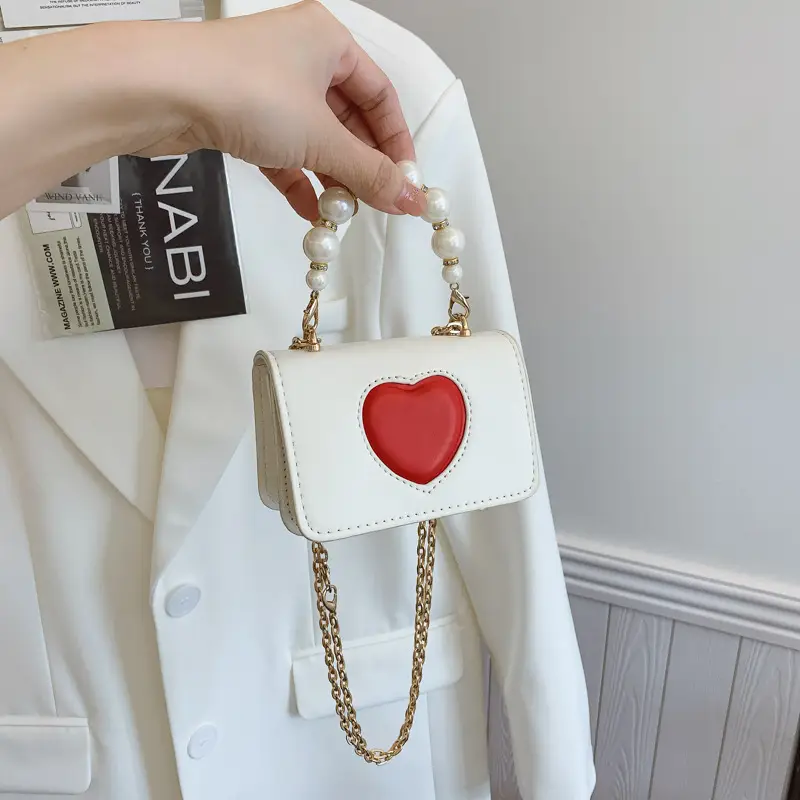 Korean Style Love Heart Crossbody Bag for Girls Girls