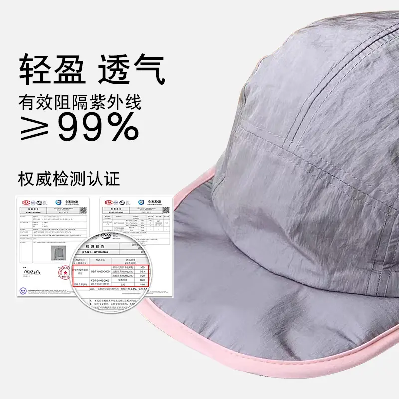 Waterproof Camping Hat Grey Purple Lightweight Breathable - Image 11