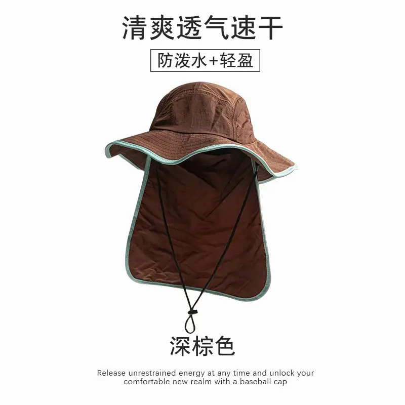Waterproof Camping Hat Grey Purple Lightweight Breathable - Image 7