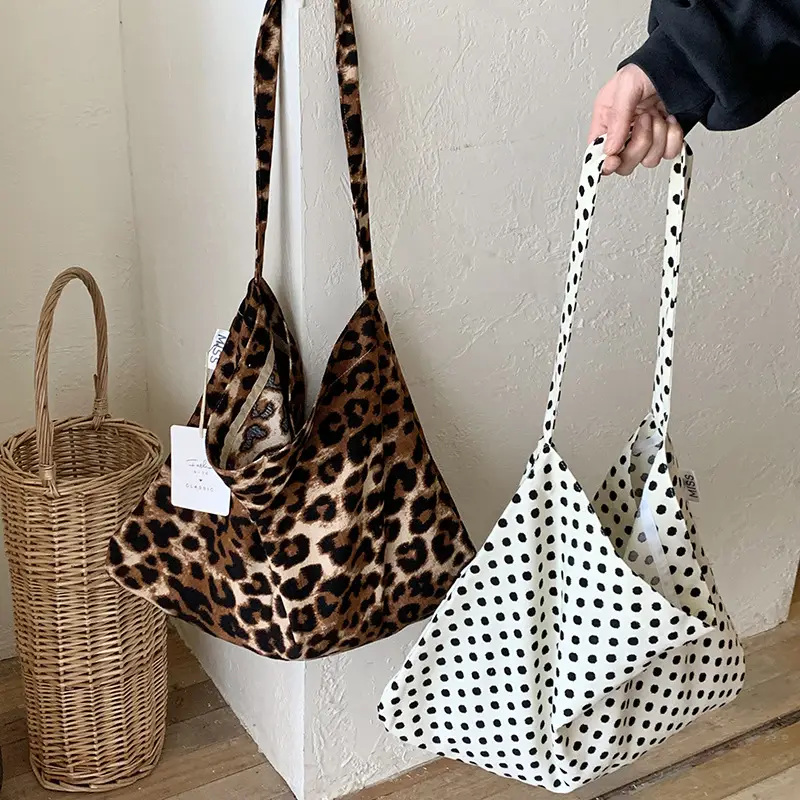 Women's Leopard Print Crossbody Bags Large Capacity