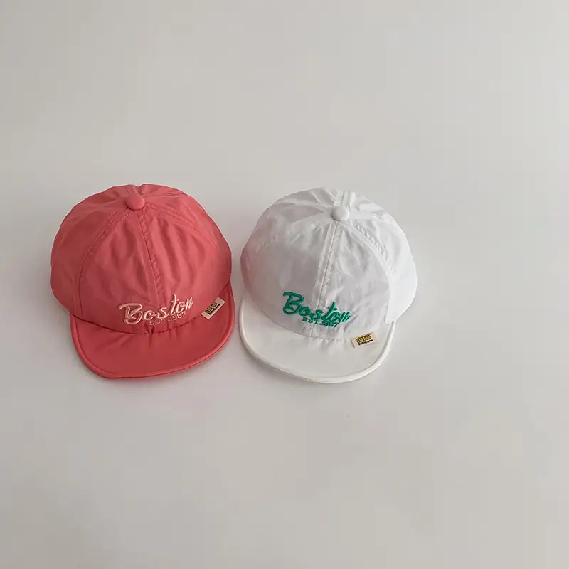 Baby Cap Spring Summer Thin Quick-Drying Sunshade Sunscreen Cap Korean Letter Travel Baseball Cap - Image 6