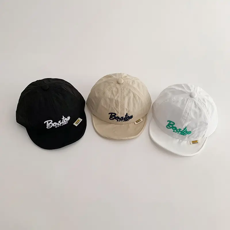 Baby Cap Spring Summer Thin Quick-Drying Sunshade Sunscreen Cap Korean Letter Travel Baseball Cap - Image 9